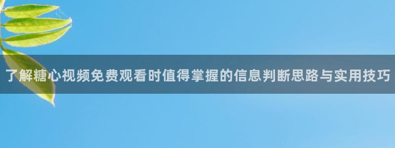 糖心在线观看